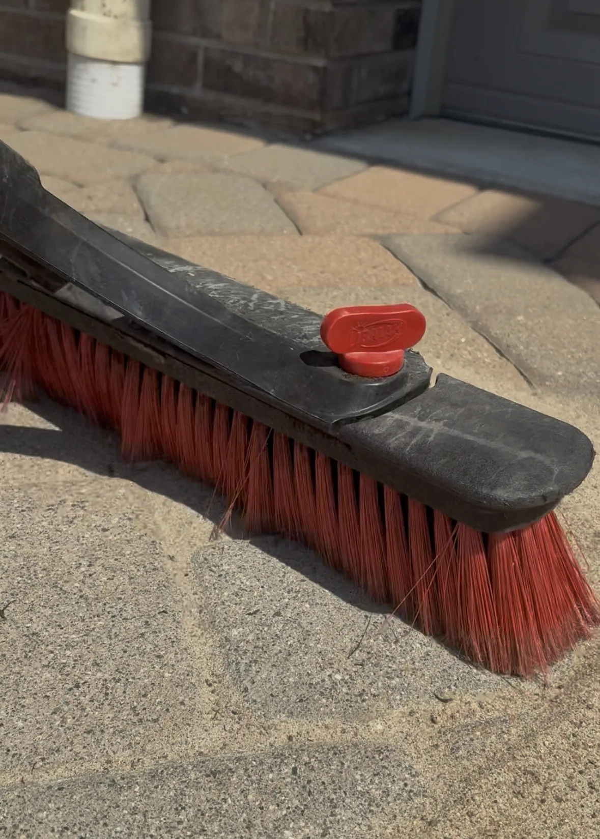 Paver Sealing & Polymeric Sand in Hackensack: Sweeping in polymeric sand