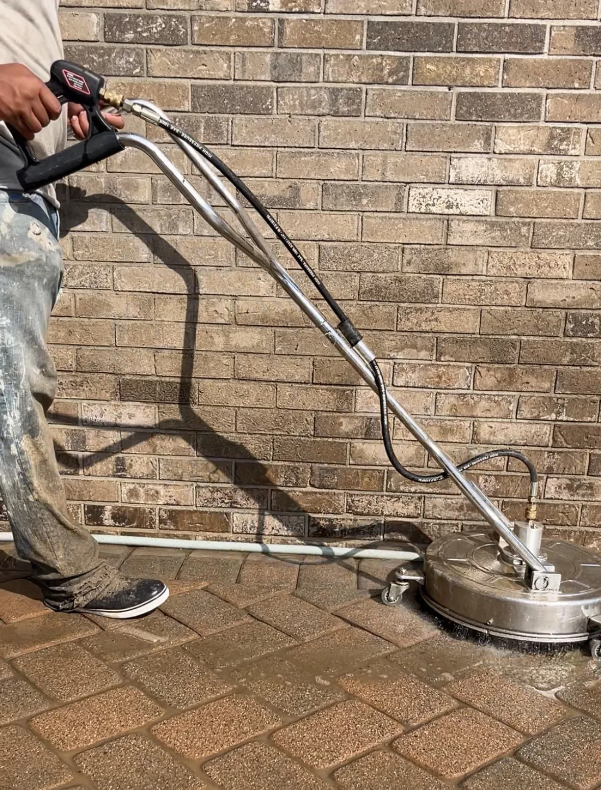 Power Washing in Hackensack: Patio before / after