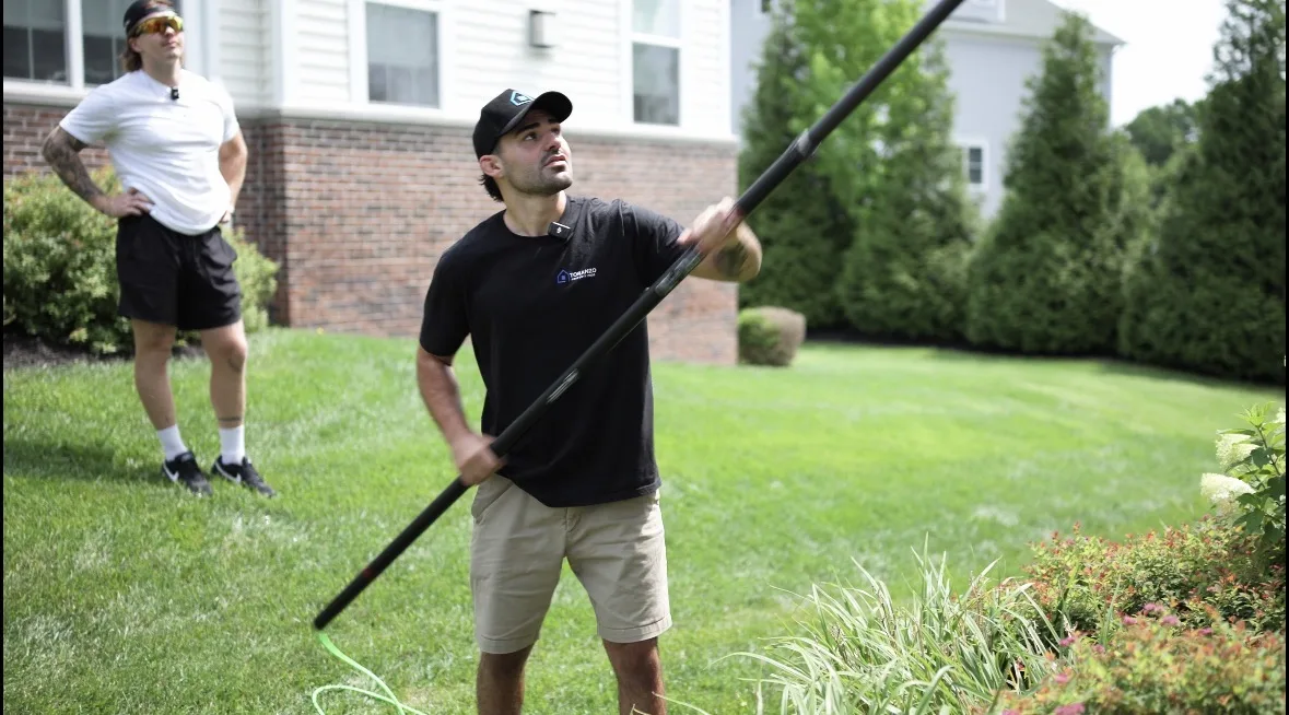 Home Refresh in Paramus: Spring visit: house wash + windows